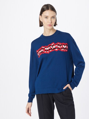 Love Moschino Pullover 'MAGLIA' in Blau: predná strana