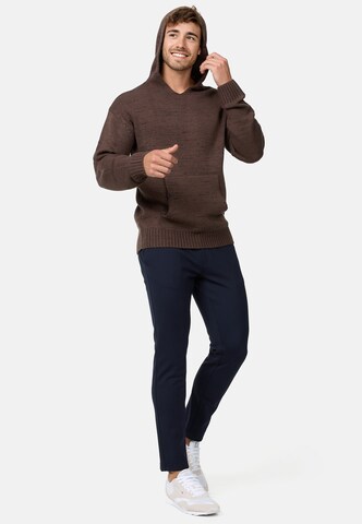 INDICODE JEANS Sweater 'Ledger' in Brown