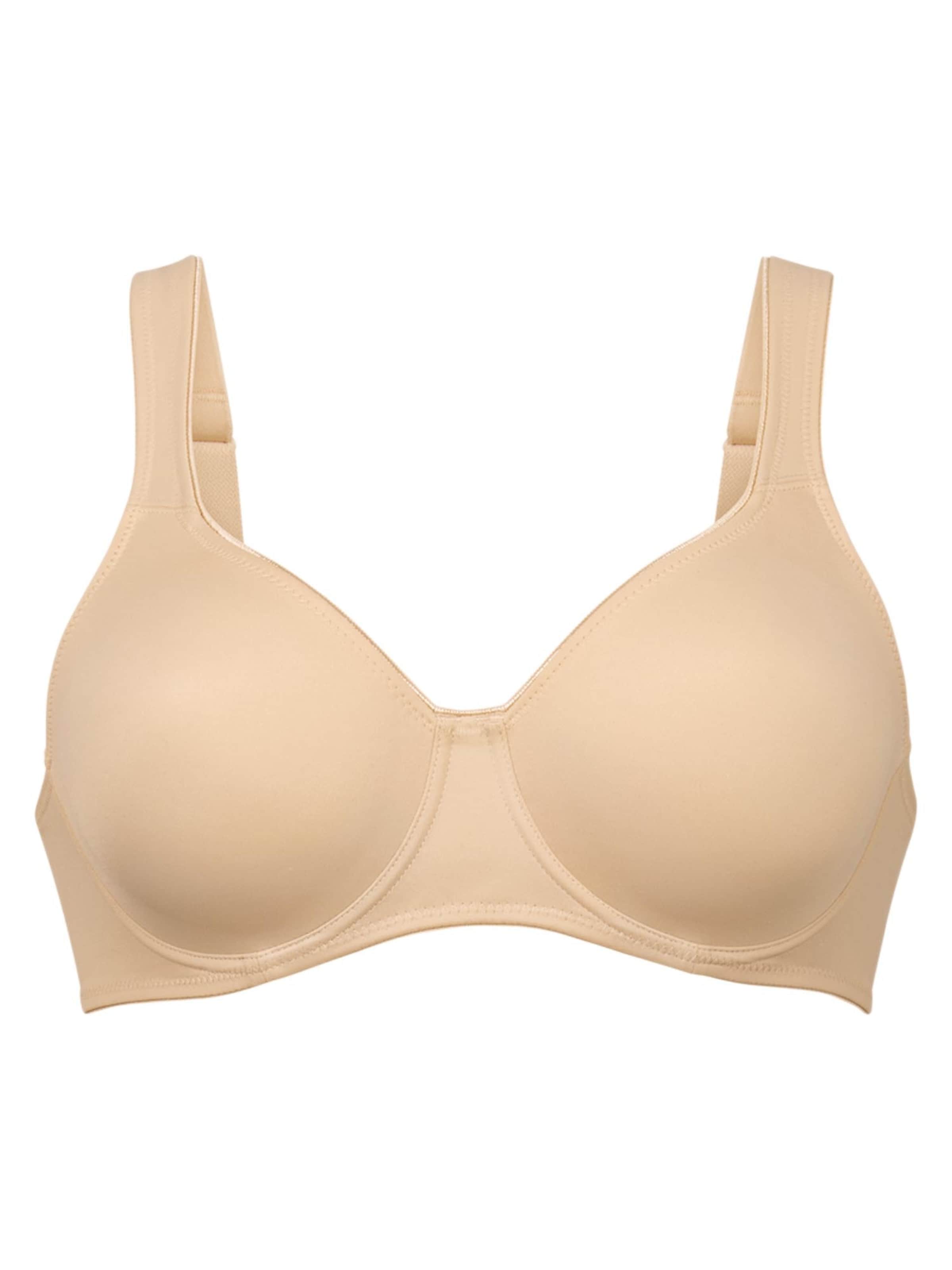 ROSA FAIA Bra 'Twin' in Beige: front