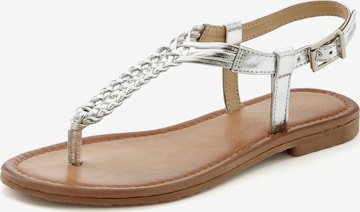 VIVANCE Zehentrenner in Silber: Vorderseite