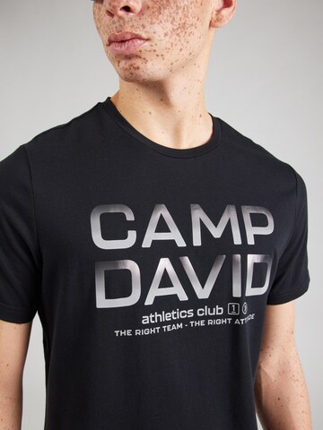 CAMP DAVID Shirt in Zwart