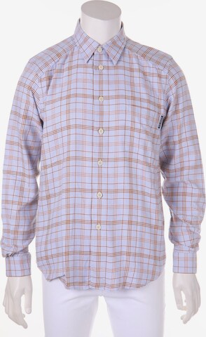 VALENTINO Button Up Shirt in M in Blue: front