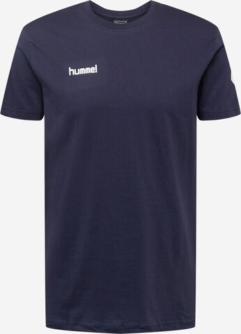 Hummel Функциональная футболка в Синий: спереди