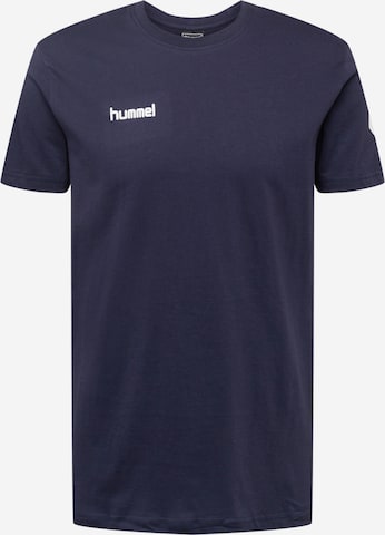 Hummel - Camisa funcionais em azul: frente