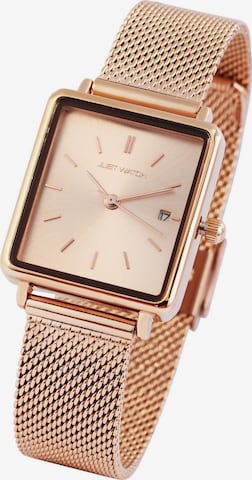 Just Watch Analog Watch 'Sienna, Datumsanzeige' in Gold: front