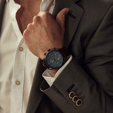 Mats Meier Analoog horloge in Bruin