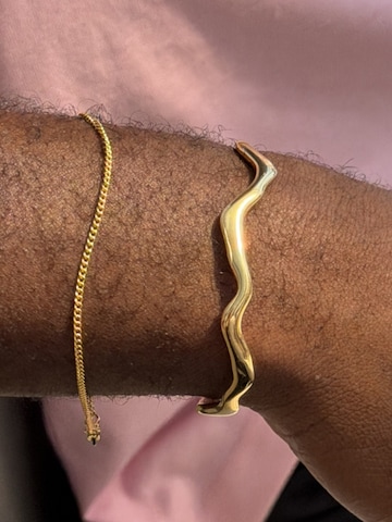 Sidegren Armbånd 'Molten' i guld