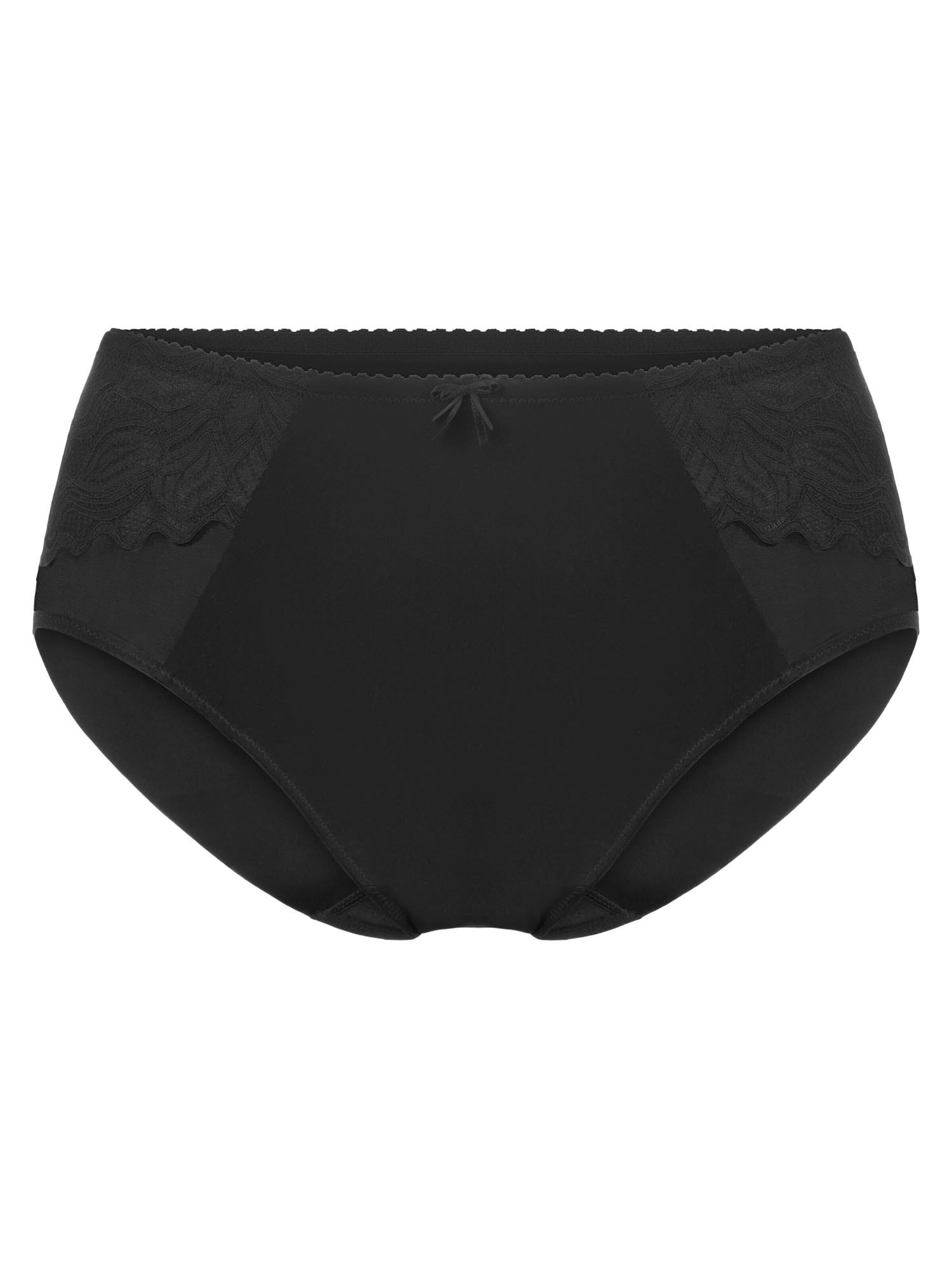 FELINA Panty 'Lovely Lotus' in Black: front