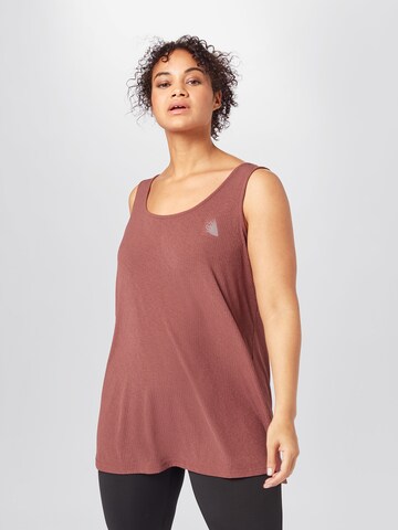 Active by Zizzi Sports Top 'Nadia' in Brown: front