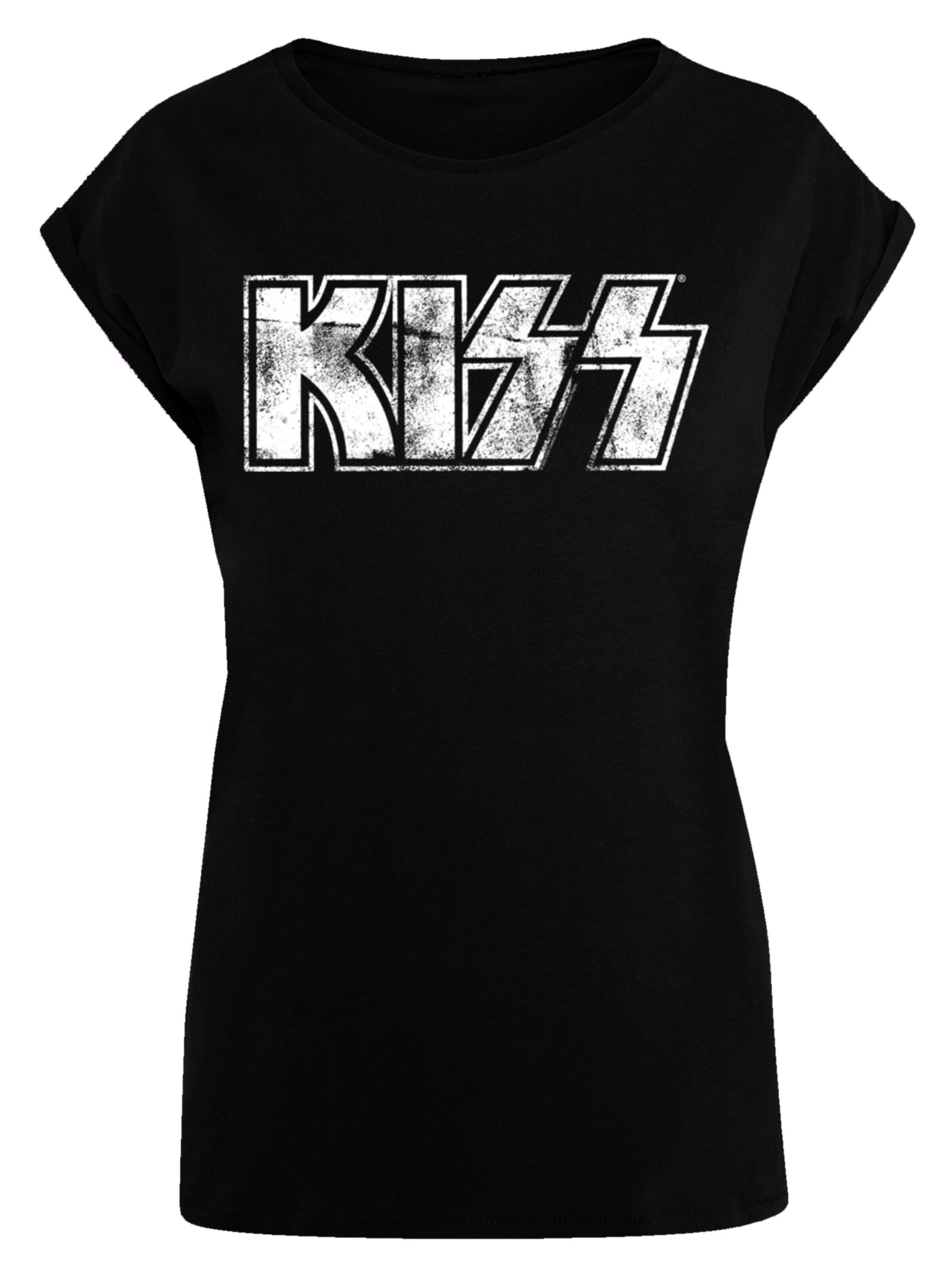 F4NT4STIC Shirt 'Kiss' in Black: front