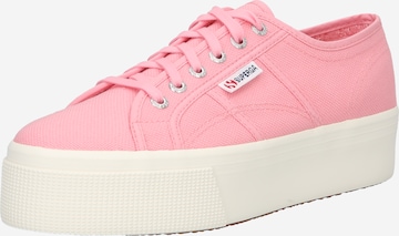 SUPERGA - Zapatillas deportivas bajas en rosa: frente