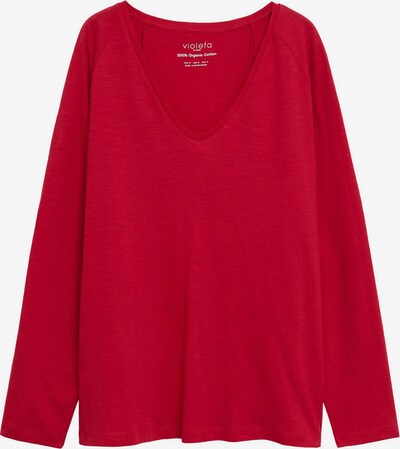 VIOLETA by Mango T-shirt 'YUZU' en rouge chiné, Vue avec produit