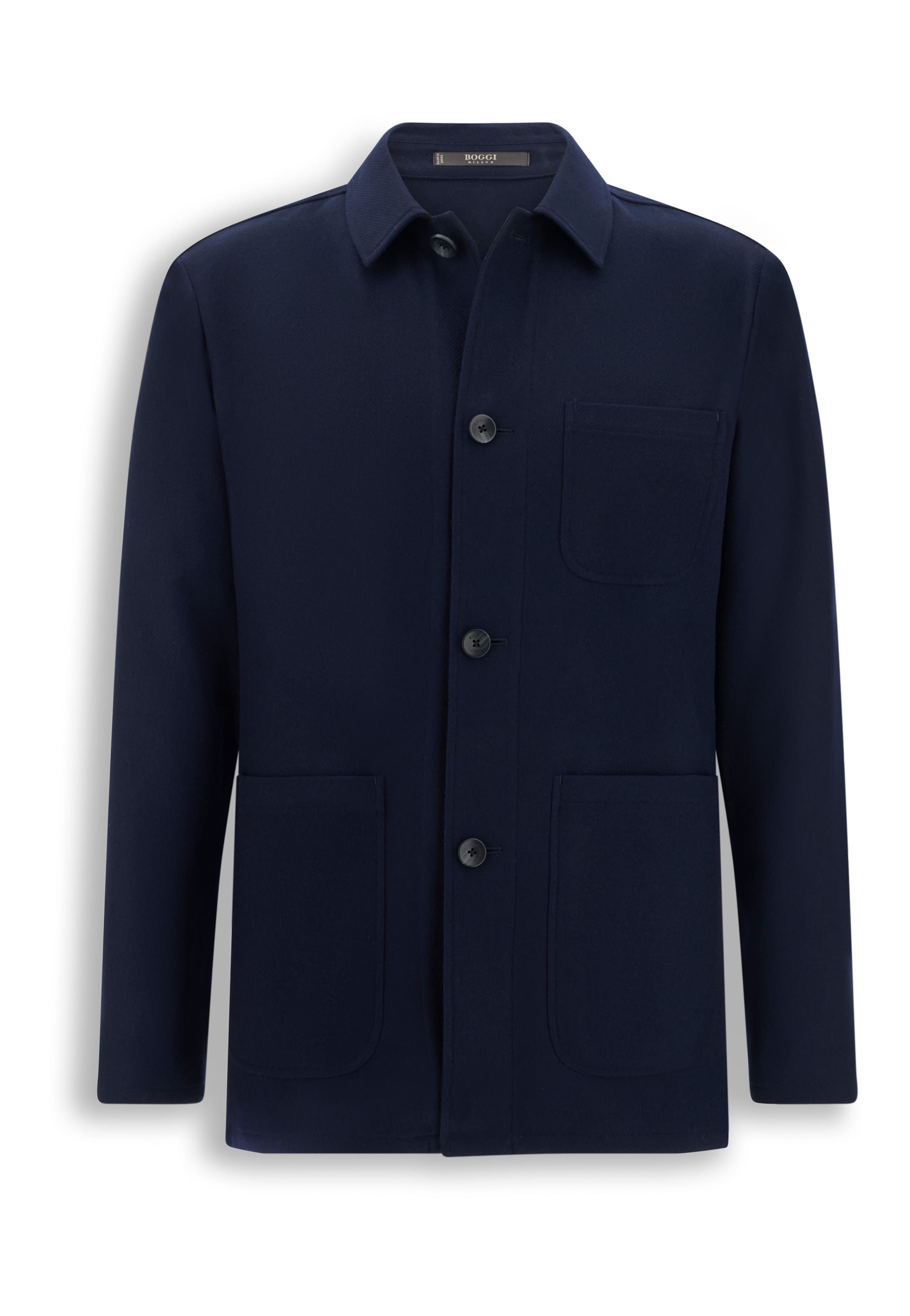 Boggi Milano Regular fit Business-colbert in Blauw: voorkant