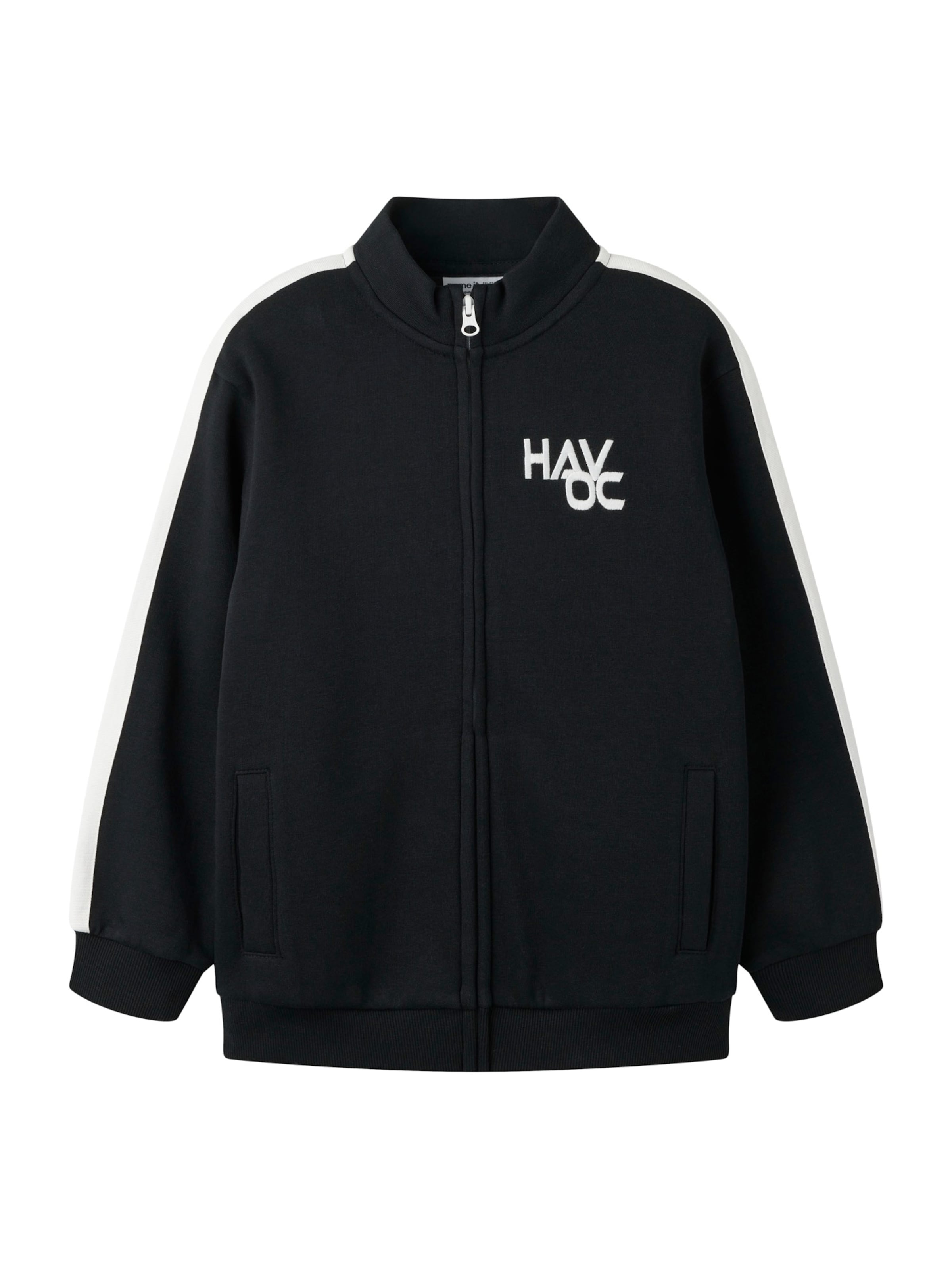 NAME IT Zip-Up Hoodie 'NKMLANCO' in Black: front