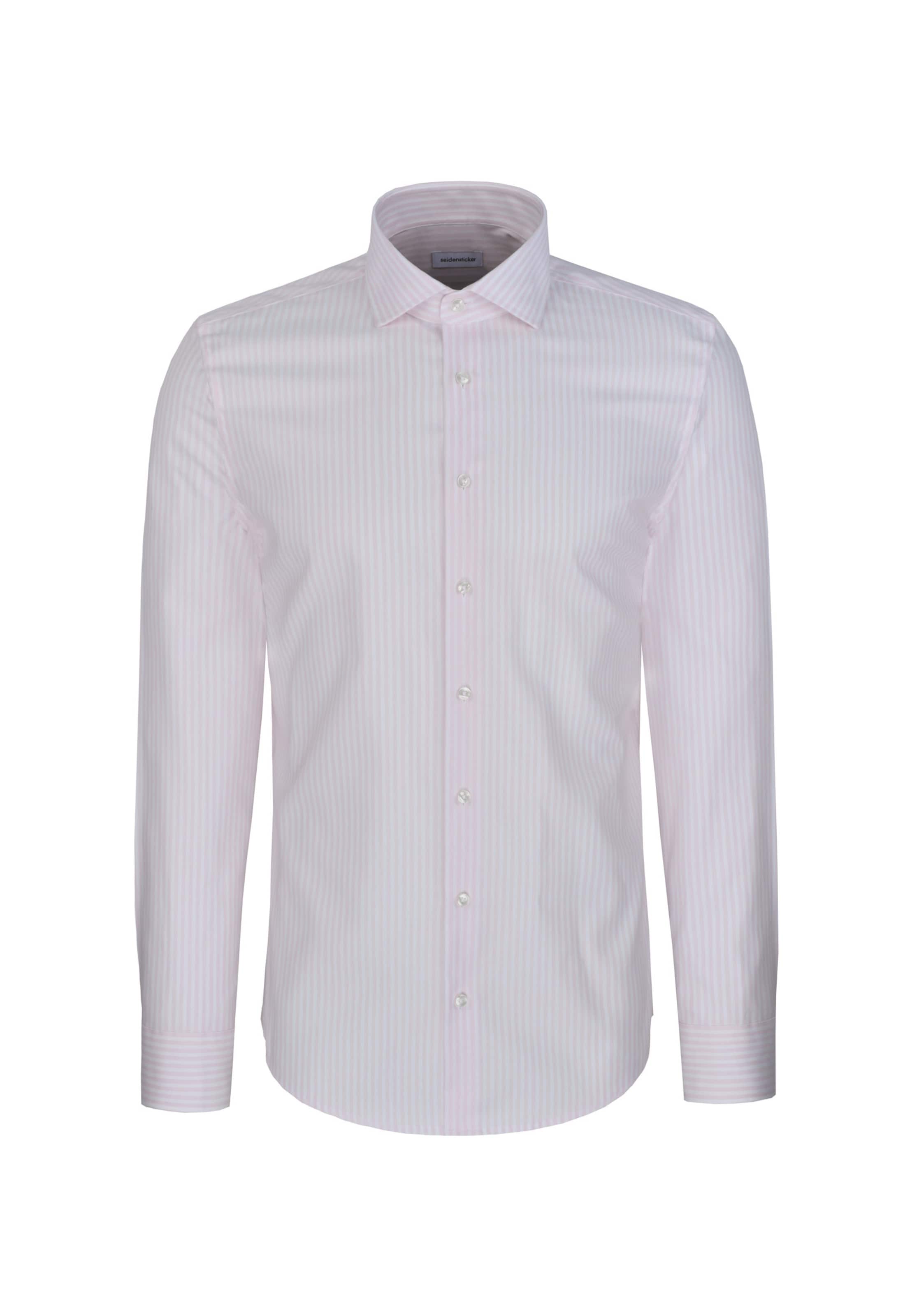 Coupe slim Chemise SEIDENSTICKER en rose : devant
