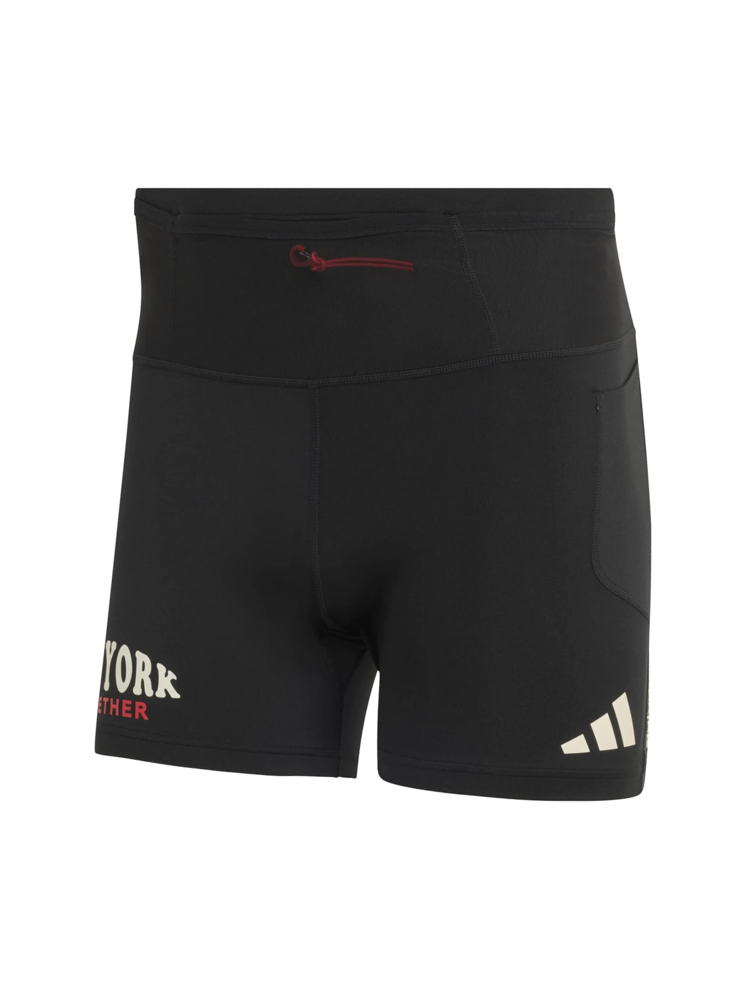 ADIDAS PERFORMANCE Športne hlače 'ADIZERO' v velikosti S  | temno rdeča / črna / bela barva, Prikaz izdelka