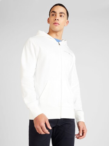 GANT Sweat jacket in White: front
