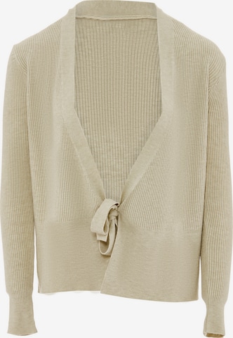 YASANNA Gebreid vest in Groen: voorkant