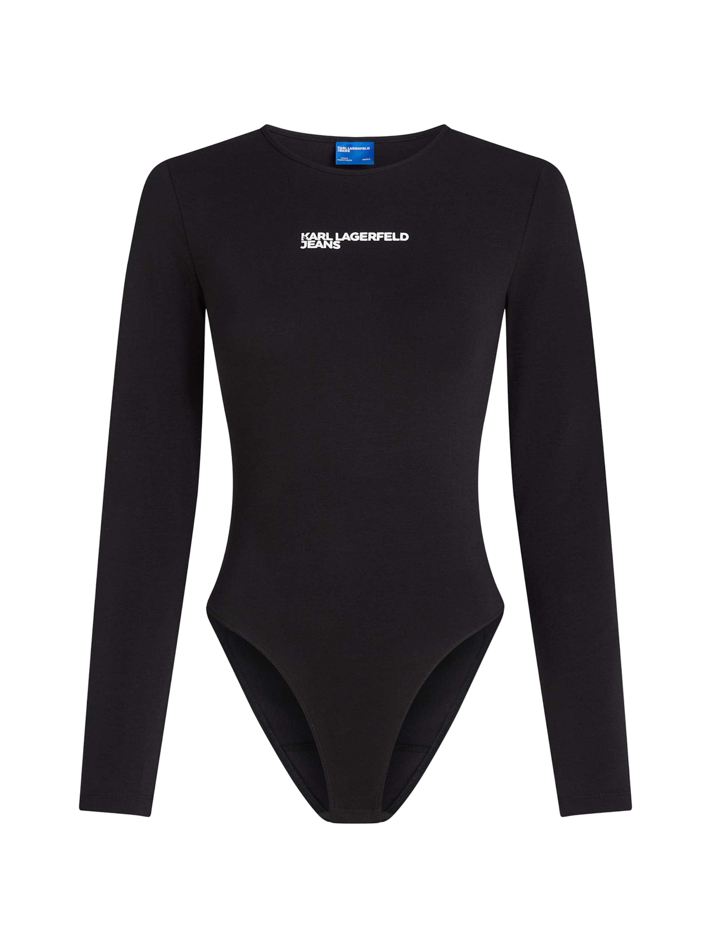 KARL LAGERFELD JEANS Κορμάκι-μπλουζάκι σε μαύρο: μπροστά