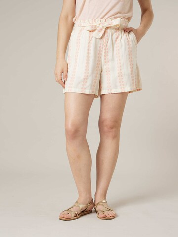 Deeluxe Loosefit Broek 'Darianna' in Beige: voorkant