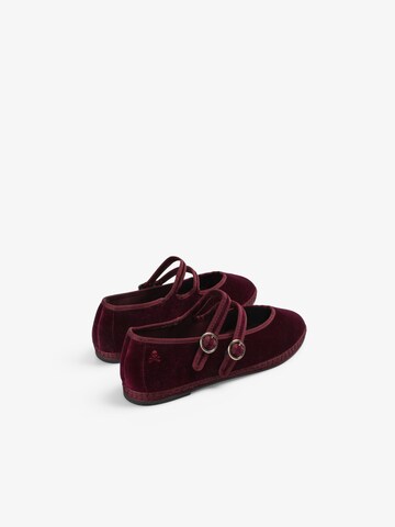 Ballerines à lanières ' ' Scalpers en rouge