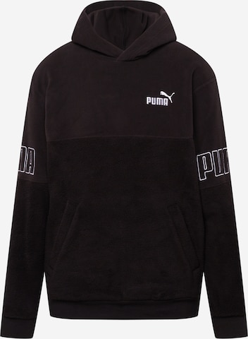 PUMA Sports sweatshirt in Black: front