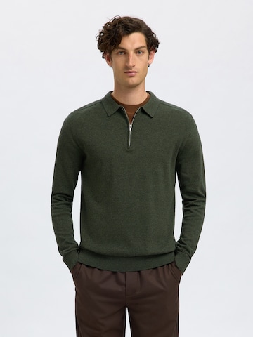 SELECTED Sweater 'SLHBERG' in Green: front