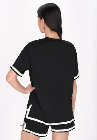 faina - Camisa 'Fashion Look' em preto