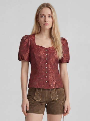 Blouse folklorique 'Kedri' SPIETH & WENSKY en rouge : devant