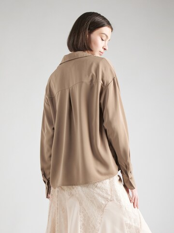 PIECES Blouse 'FRANAN' in Brown