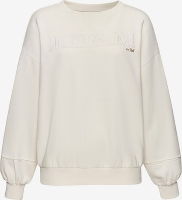 BUFFALO Sweatshirt in Weiß: Vorderseite