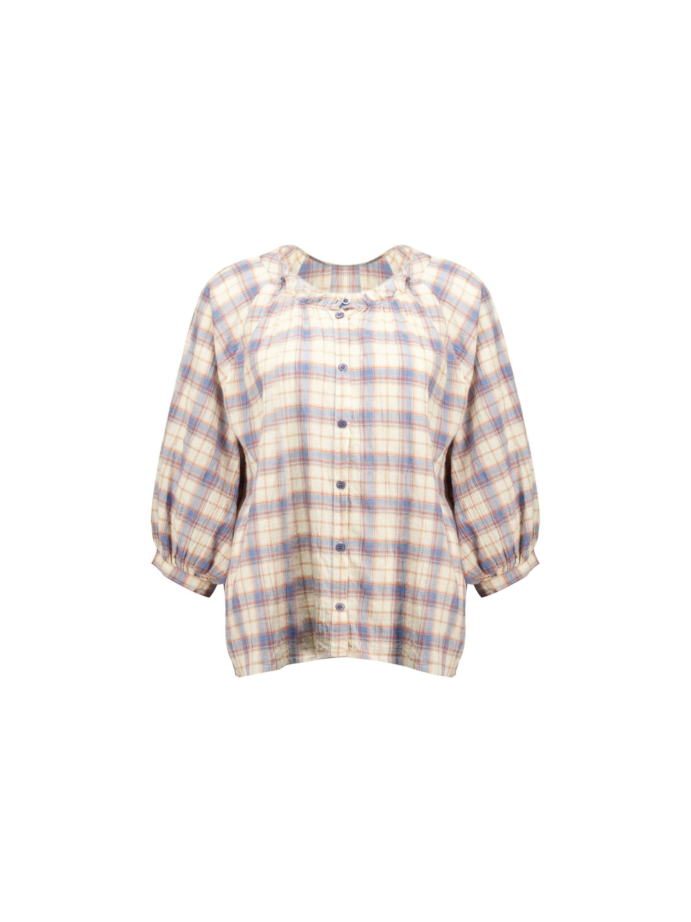 Deeluxe Bluse 'Elleni' in Blau: Vorderseite