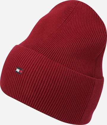 TOMMY HILFIGER Beanie 'Essential' in Red: front