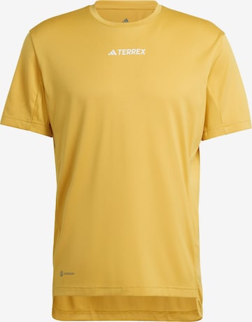 ADIDAS TERREX Functioneel shirt 'Multi' in Geel: voorkant