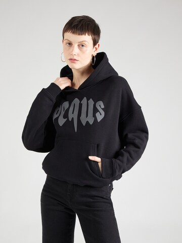 Pequs Sweatshirt in Schwarz: Vorderseite