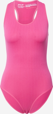 Nasty Gal Shirtbody in Pink: predná strana