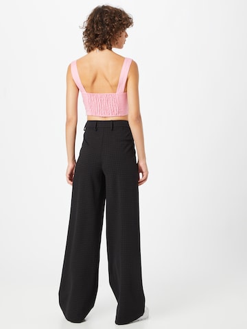 Gang Wide leg Broek 'Cinzia' in Zwart