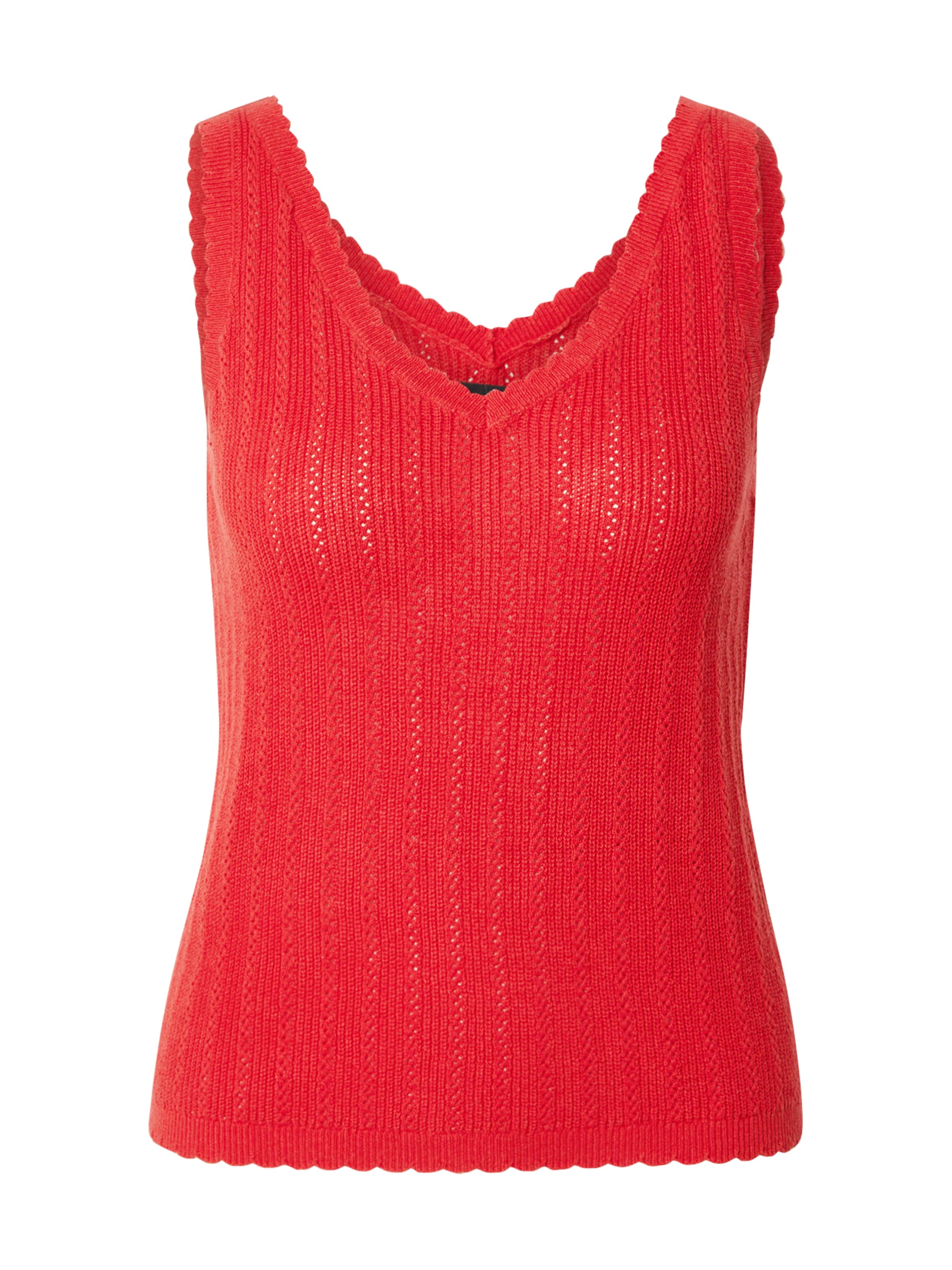 VERO MODA Πλεκτό τοπ 'VMLuxlight' σε κόκκινο: μπροστά