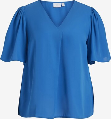 EVOKED Blouse in Blauw: voorkant