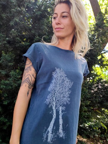 Life-Tree Shirt 'Fairwear Birke' in Blue