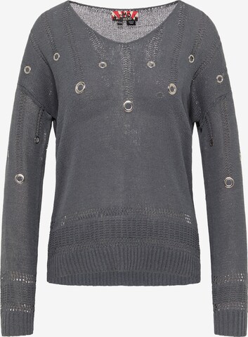 Pull-over myMo ROCKS en gris : devant