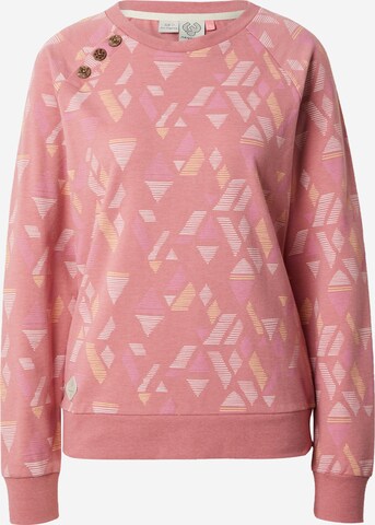 Ragwear Sweatshirt 'DARRIA' in Roze: voorkant