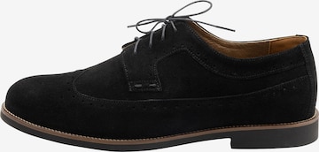 DreiMaster Klassik Lace-Up Shoes in Black: front