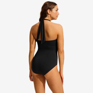 Seafolly Badeanzug in Schwarz