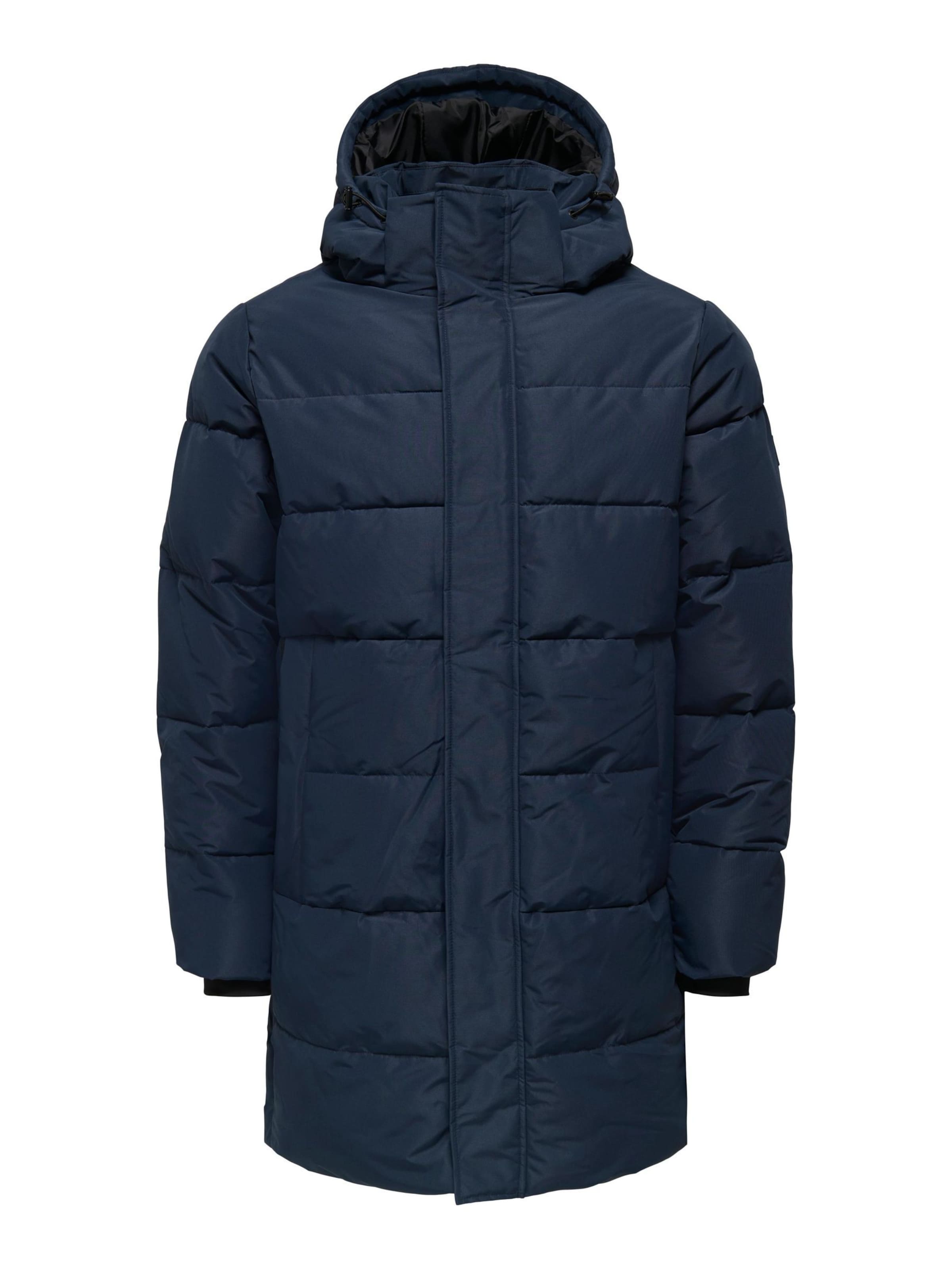 Only & Sons Winterjas 'Carl' in Blauw: voorkant