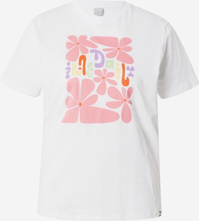 Iriedaily T-Shirt 'De La Fleur' in pastellgelb / lila / rot / weiß, Produktansicht