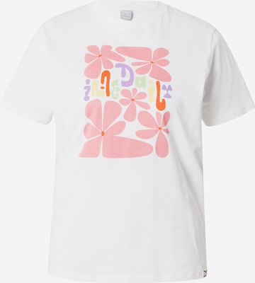 Iriedaily T-Shirt 'De La Fleur' in Weiß: predná strana