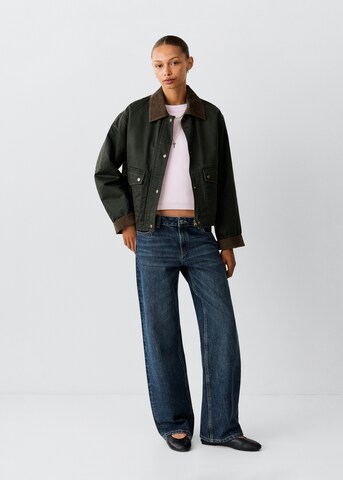 MANGO TEEN Prehodna jakna 'SALFORD' | zelena barva