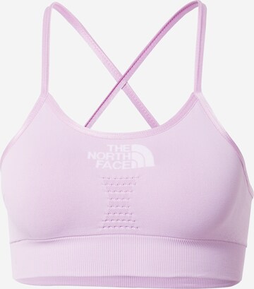 Bustier Soutien-gorge de sport THE NORTH FACE en violet : devant