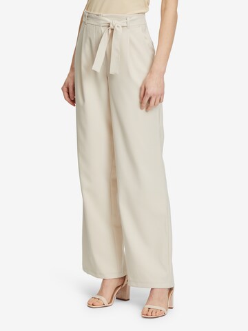 Betty Barclay Regular Pleat-Front Pants in Beige: front